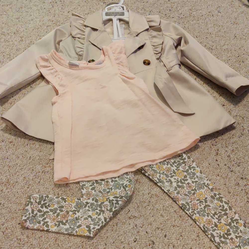 Tahari Trench Coat Outfit 24m